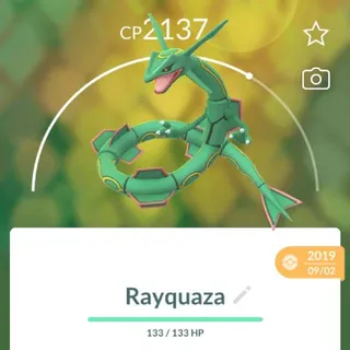 Pokémon Go guaranted lucky Rayquaza-Trade