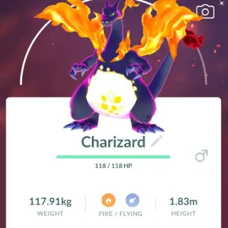Pokémon Go 50 Level Shiny Gigantamax Charizard -trade