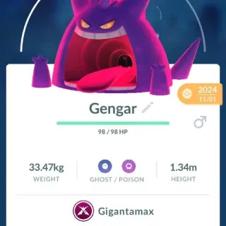 Pokémon Go Gmax Gengar-Trade
