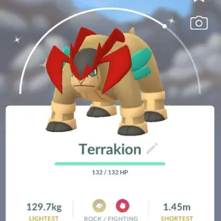 POKEMON GO - Shiny Terrakion- TRADE