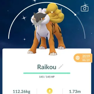 Pokémon Go guaranted lucky shiny Raikou -Trade