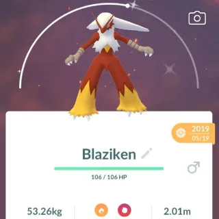 Pokémon Go guaranted lucky shiny Blaziken-Trade