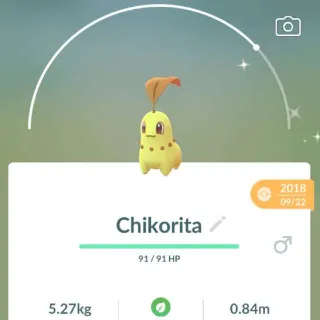 Pokémon Go guaranted lucky shiny Chikorita -Trade