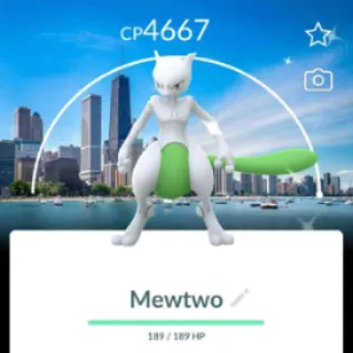Pokémon Go Shiny 50 Level Mewtwo Chicago BG-Trade