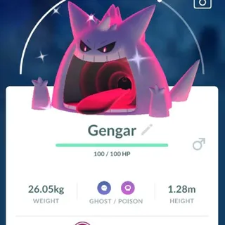 Pokémon Go Shiny Gmax Gengar-Trade