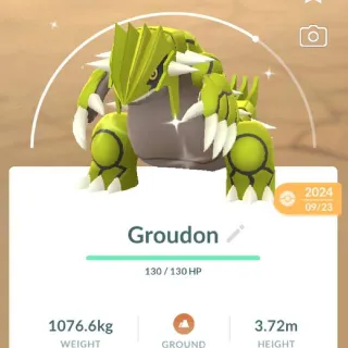 POKEMON GO - Shiny Groudon- TRADE 