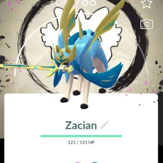 POKEMON GO  Level 50 Shiny Crowned Zacian Fest BG- TRADE
