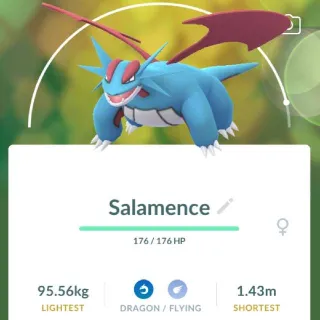Pokémon Go 40 Level Salamence -Trade