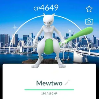 Pokémon Go Shiny 50 Level Mewtwo BG-Trade