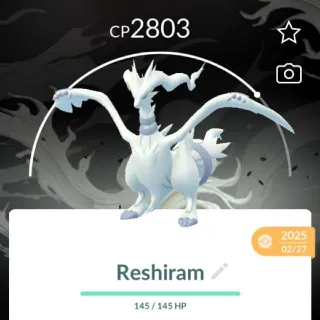POKEMON GO - Reshiram with Black BG- TRADE