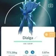 POKEMON GO - Non-Shiny Palkia Dialga Form with Roar Of Time

- TRADE 