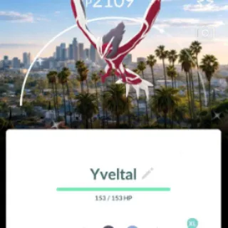 Pokémon Go Shiny 50 LV Yveltal BG-Trade