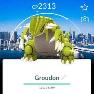 Pokémon Go Shiny 50 Level Groudon BG-Trade