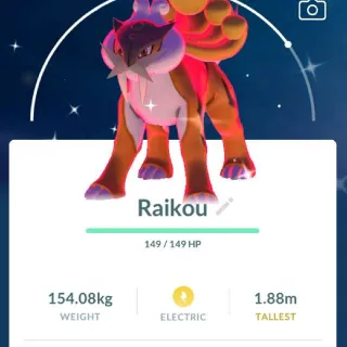 Pokémon Go Shiny GIGANTAmax Raikou - TRADE