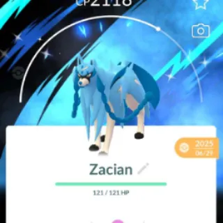 Pokémon Go Shiny 50 LV Zacian BG-Trade