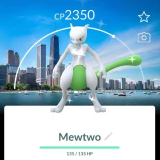 Pokémon Go Shiny 50 Level Mewtwo Chicago BG-Trade