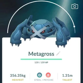Pokémon Go 40 Level Metagross -Trade