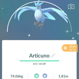 Pokémon Go guaranted lucky shiny Articuno -Trade