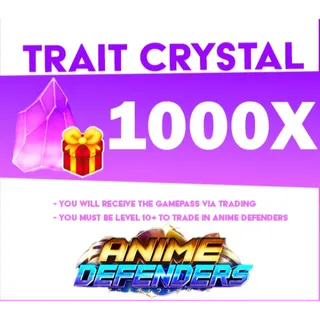 Anime Defenders |1000x Trait Crystal