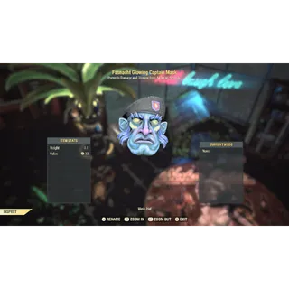 FASNACHT GLOWING CAPTAIN MASK