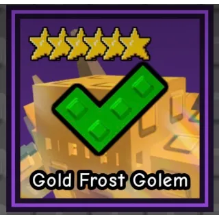Gold Frost Golem