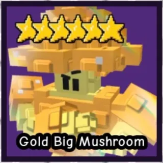 Gold Big Mushroom