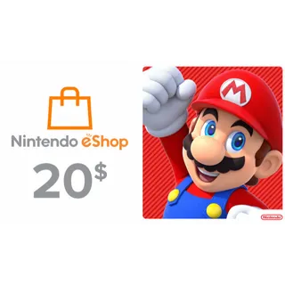 $20 USD Nintendo eShop | INSTANT
