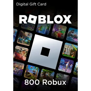 ROBLOX 800 ROBUX GIFT CARD