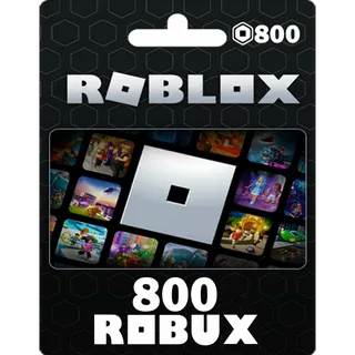 ROBLOX 800 ROBUX GIFT CARD