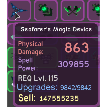 Gear Seafarer S Magic Device In Game Items Gameflip - roblox gear number