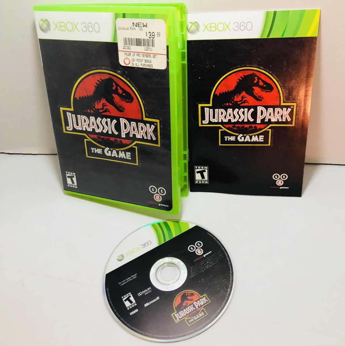 jurassic park the game xbox 360