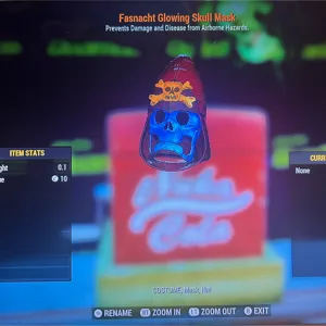 Fasnacht Glowing Skull