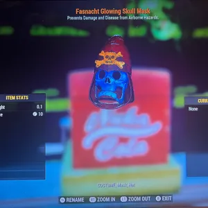 Fasnacht Glowing Skull