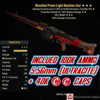 Bloodied Explosive LMG ( BE90 - BE 90 )
