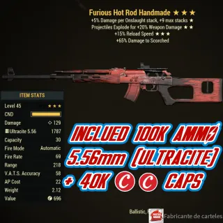 Furious Explosive Handmade ( FE15 - FE 15 ) + Ammo + CAPS