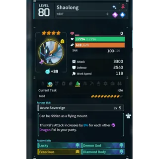 Shaolong + Selyne ( God Roll ⚡ ) ( LUCKY PAL - SHINY ✨) ( hidden power unlocked 🔥 )