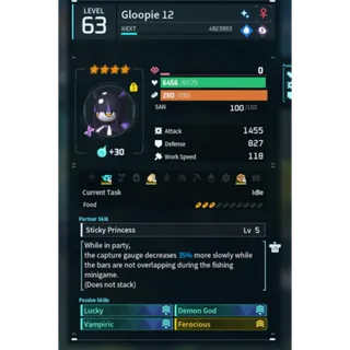 Gloopie ( God Roll ⚡ ) ( LUCKY PAL - SHINY ✨) ( hidden power unlocked 🔥 )