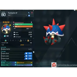 Turtacle ( God Roll ⚡ ) ( LUCKY PAL - SHINY ✨) ( hidden power unlocked 🔥 )