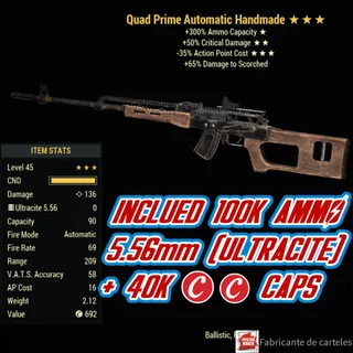 Q5035 HANDMADE  ( quad / +50% critical damage / -35% action point cost )