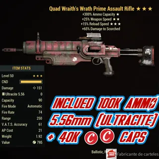 Quad Rifle Assault ( Q2515 - Q 25 15 ) + 40,000 CAP + 100,000 ULTRACITE AMMO