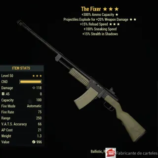 BE90 LMG / Bloodied Explosive -90% reduce Weight