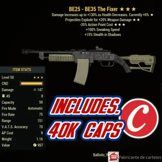 BE25 - BE35 FIXER + 40K CAPS / Bloodied Explosive