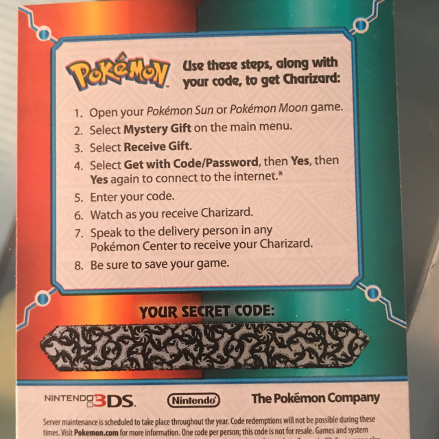Event Pokemon Charizard Target Code In Game Items Gameflip