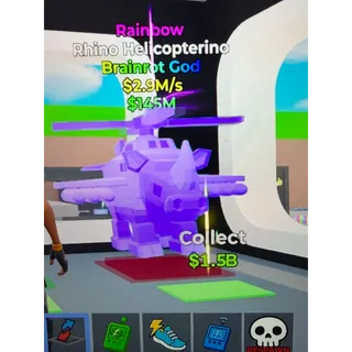 Rainbow Rhino Helicopterino
