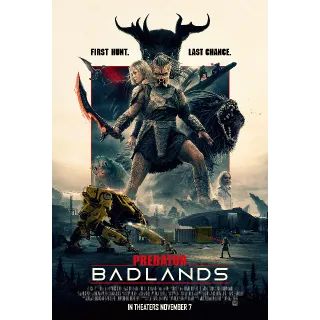 Predator: Badlands [4k] - NEW RELEASE