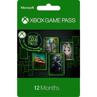 Xbox Game Pass – 12 Months Membership - Xbox Live Gold Gift Cards ...