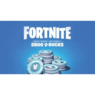 2800 Vbucks || Applied to your acc TOP UP-  Safe & Cheap