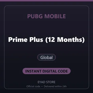 PUBG Mobile Top-Up - Prime Plus (12 Months) - Global