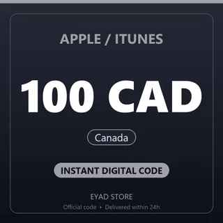 Apple / iTunes 100 CAD Gift Card - Canada