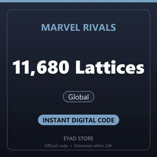 Marvel Rivals Top-Up - 11,680 Lattices - Global
